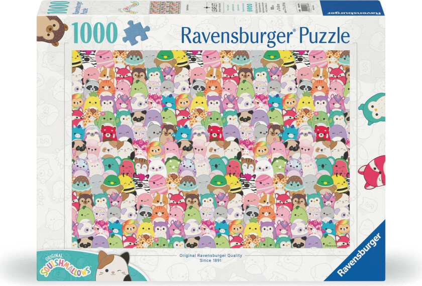 Puslespill 1000 Squishmallows Ravensburger