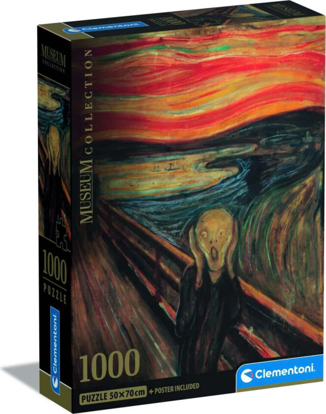 Puslespill 1000 Museum coll Munch The Scream