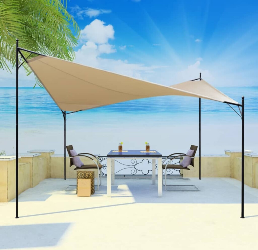 Skyggeseil paviljong 4x4 m