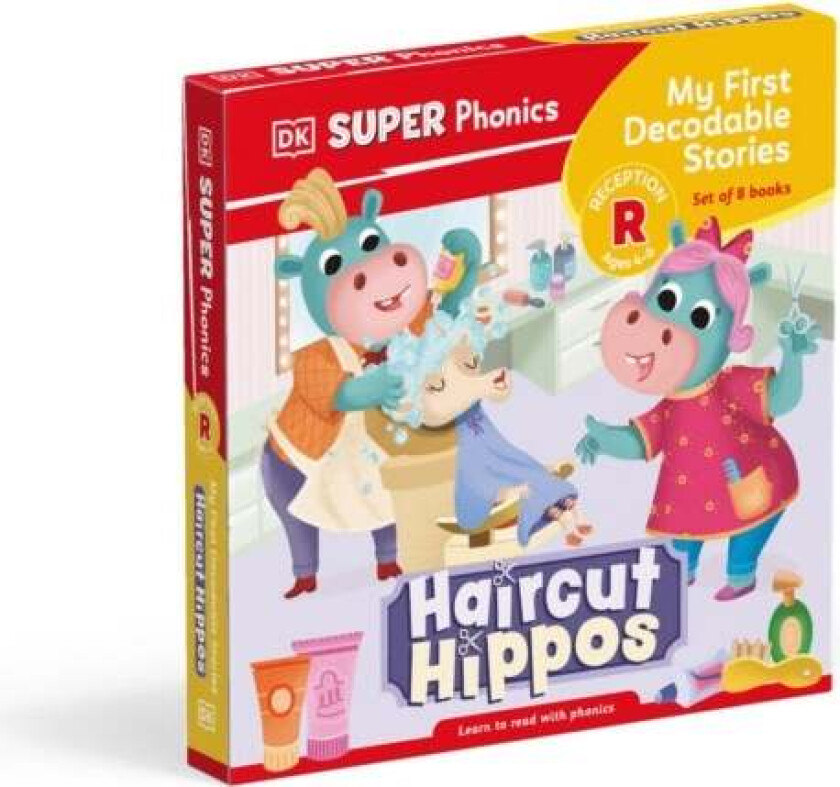 DK Super Phonics My First Decodable Stories Haircut Hippos av DK