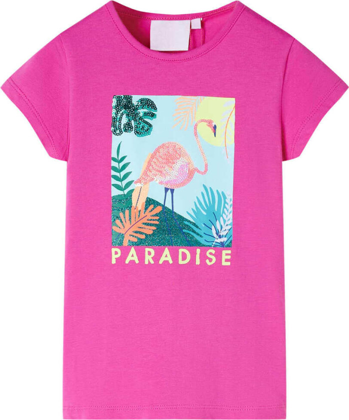 T-skjorte for barn mørkerosa 140