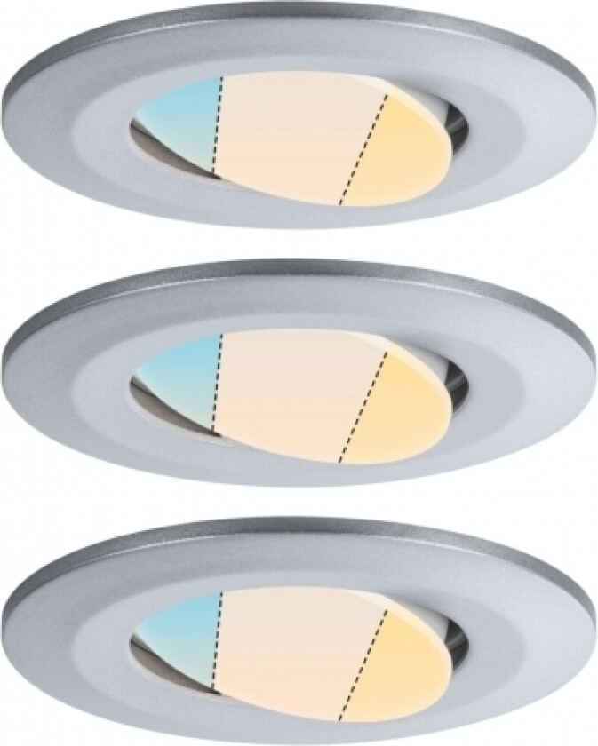 930.95, Innsunket Spotlight, 5 W, 3000 K, 430 Lm, Kromfarget