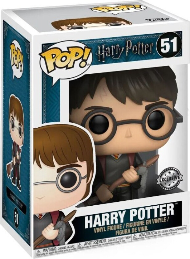 Pop! Vinyl HP Harry Potter with Firebolt & Feather figur