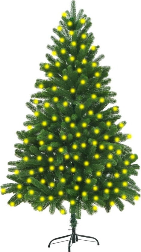 Forhåndsbelyst kunstig juletre 210 cm grønn