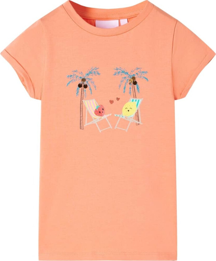 T-skjorte for barn fersken 128