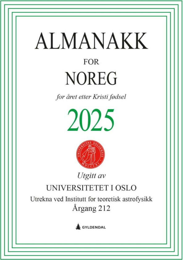 Almanakk for Noreg 2025