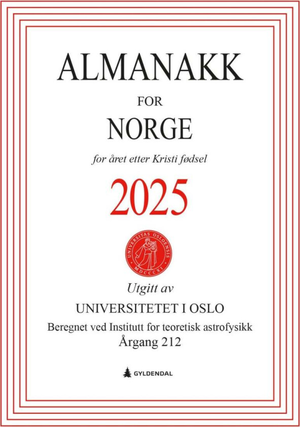 Bilde av Almanakk for Norge 2025