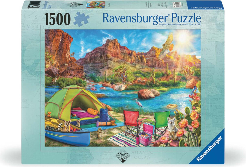 Puslespill 1500 Canyon Camping Ravensburger