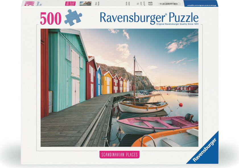 Puslespill 500 Båthus I Smogen Ravensburger