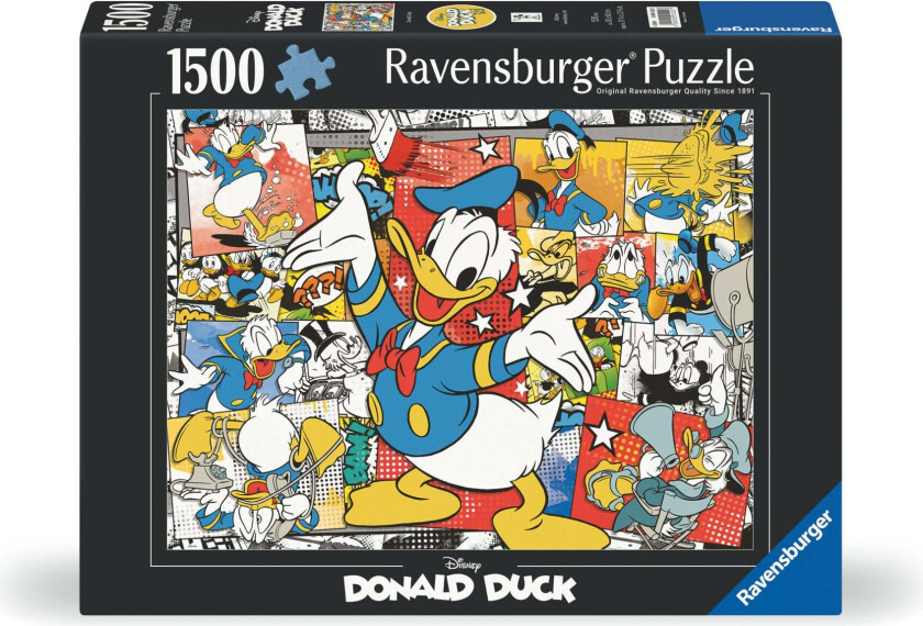 Puslespill 1500 Donald Duck Ravensburger