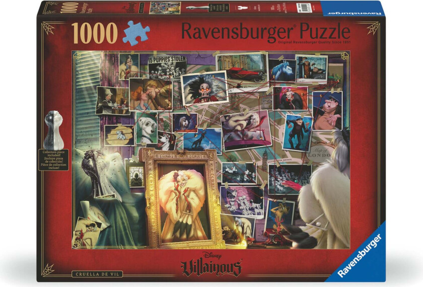 Puslespill 1000 Villainous Cruella Ravensburger