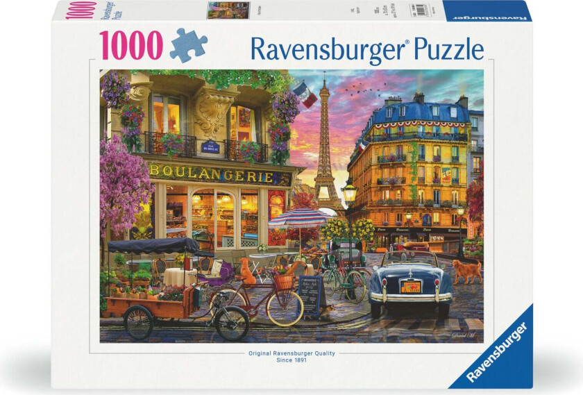 Puslespill 1000 Paris Ved Daggry Ravensburger