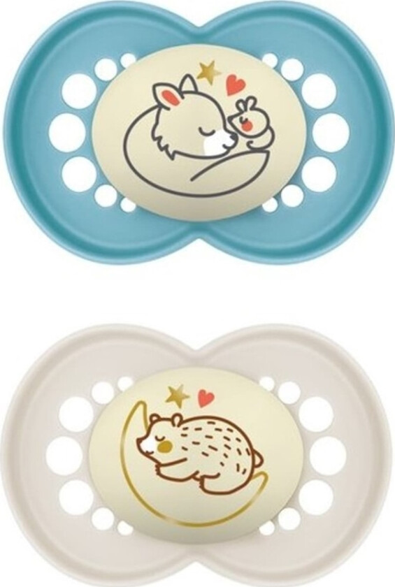 Mom-16+ Pacifier Orginal Night ,Planet Love,Boy