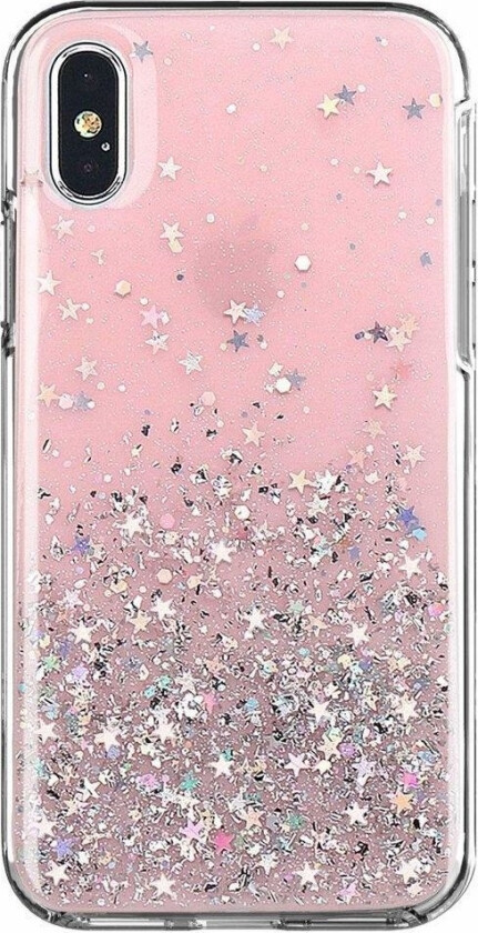 Star Glitter Shiny Deksel Med Glitter For Samsung Galaxy A42 5G Rosa