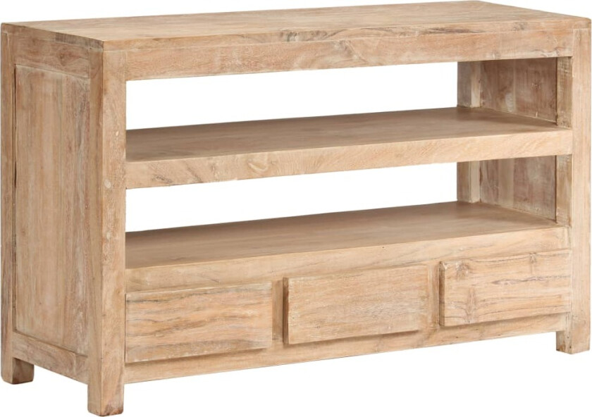 TV-benk heltre akasie 90x30x55 cm lysebrun