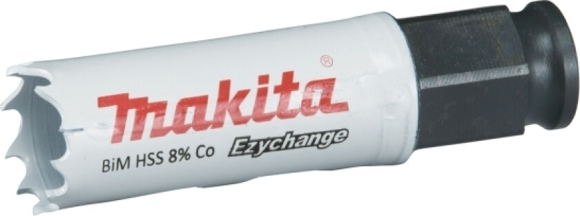 E-03660, Single/Enkelt, Drill, Stål, Aluminium, Plast, Tre, Rustfritt Stål, Hvit, Bimetall, 4,4 Cm