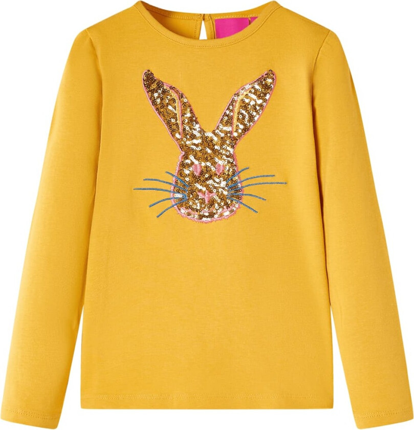 T-skjorte for barn med lange ermer oker 116