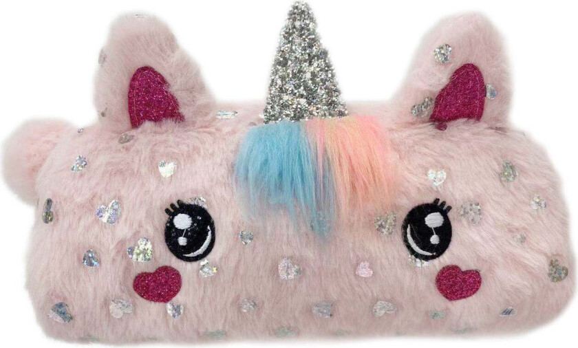 Posepennal Fluffy Unicorn Hjerte Cool School