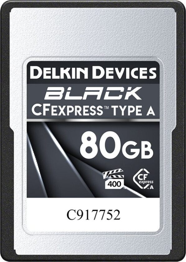Cfexpress Svart Kort, Vpg400 (Type A) 80Gb