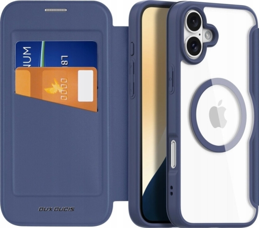 Skin X Pro-Deksel Til Iphone 16 Med Magsafe Og Klaff - Blå