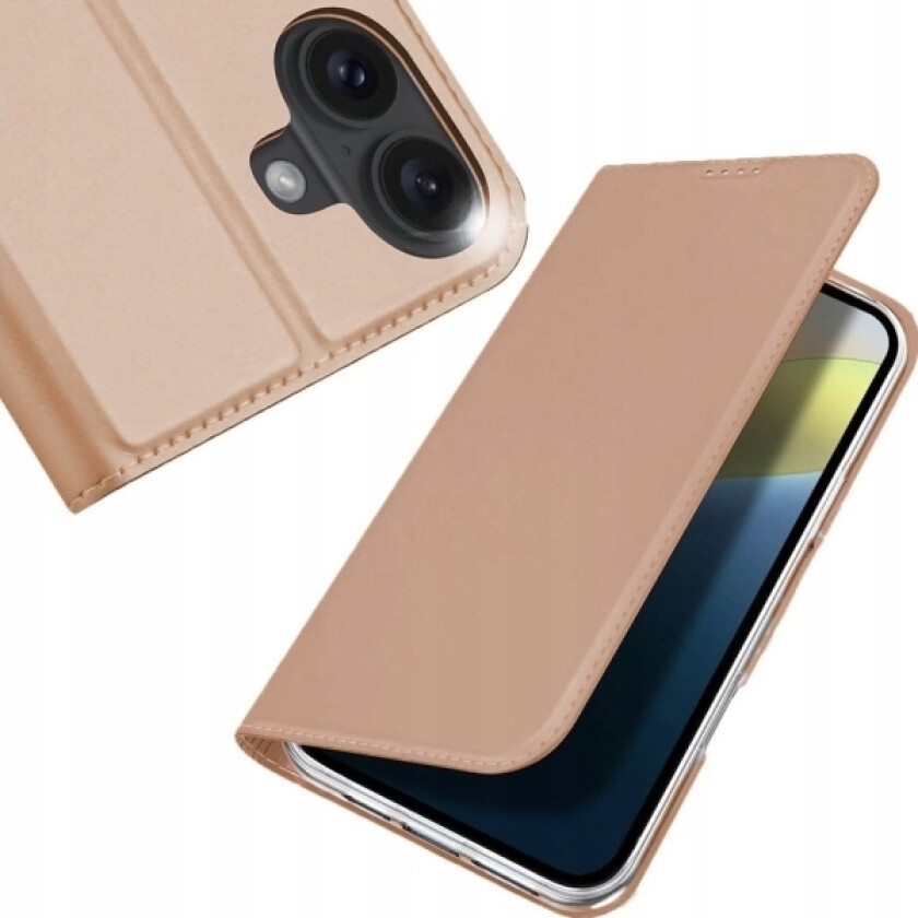 Etui Dux Ducis Skin Pro På Iphone 16 Med Klapp Og Bilde På Kartet - Róowe