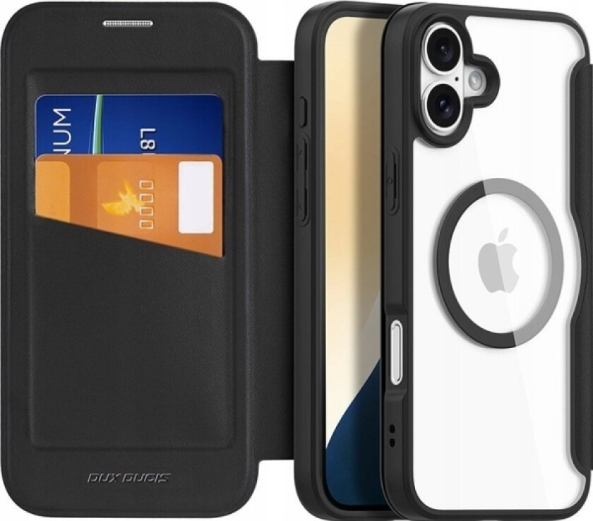 Etui Dux Ducis Skin X Pro På Iphone 16 Med Magsafe Og Klapp - Sorter