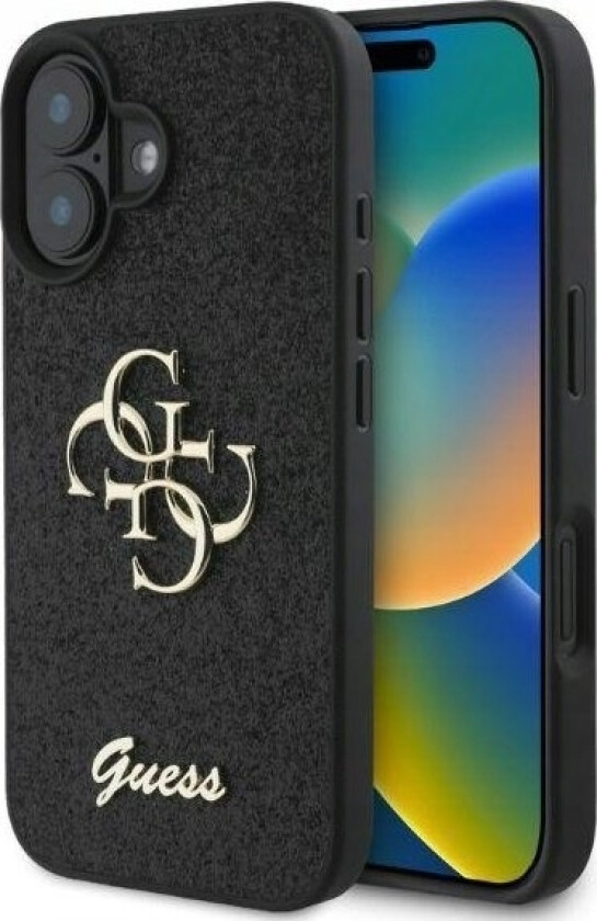 Guhcp16shg4sgk Iphone 16 6.1" Czarny/Black Hardcase Fixed Glitter Big 4G