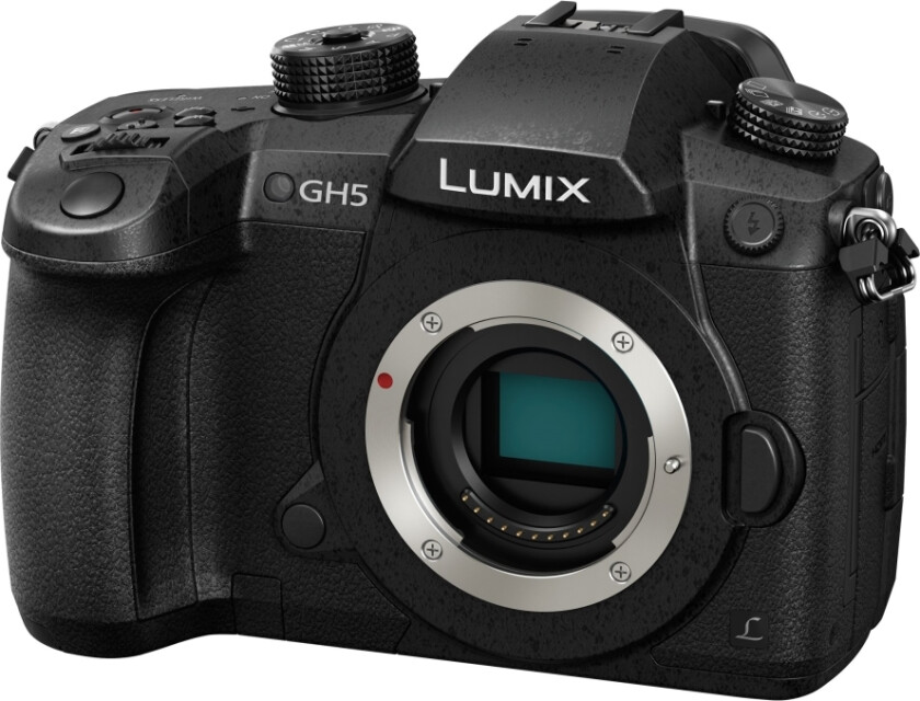Lumix G Dc-Gh5 - Digitalkamera - Speilløst - 20.3 Mp - Four Thirds - 4K / 60 Fps - Kun Hus - Wi-Fi, Bluetooth - Svart