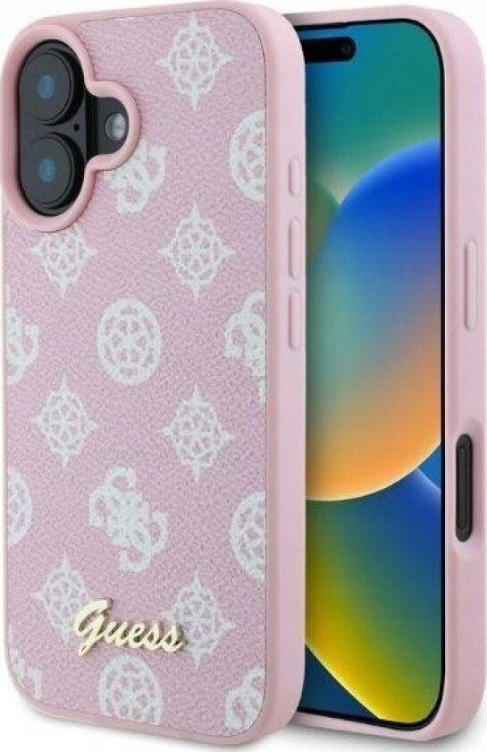 Guhmp16spgpysp Iphone 16 6.1" Rózowy/Pink Hardcase Peony Script Magsafe