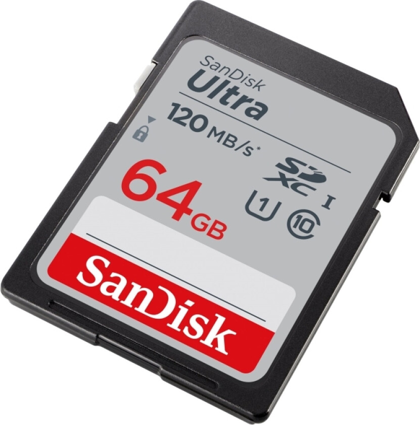 Sandisk Ultra - Flashminnekort - 64 Gb - Class 10 - Sdhc Uhs-I