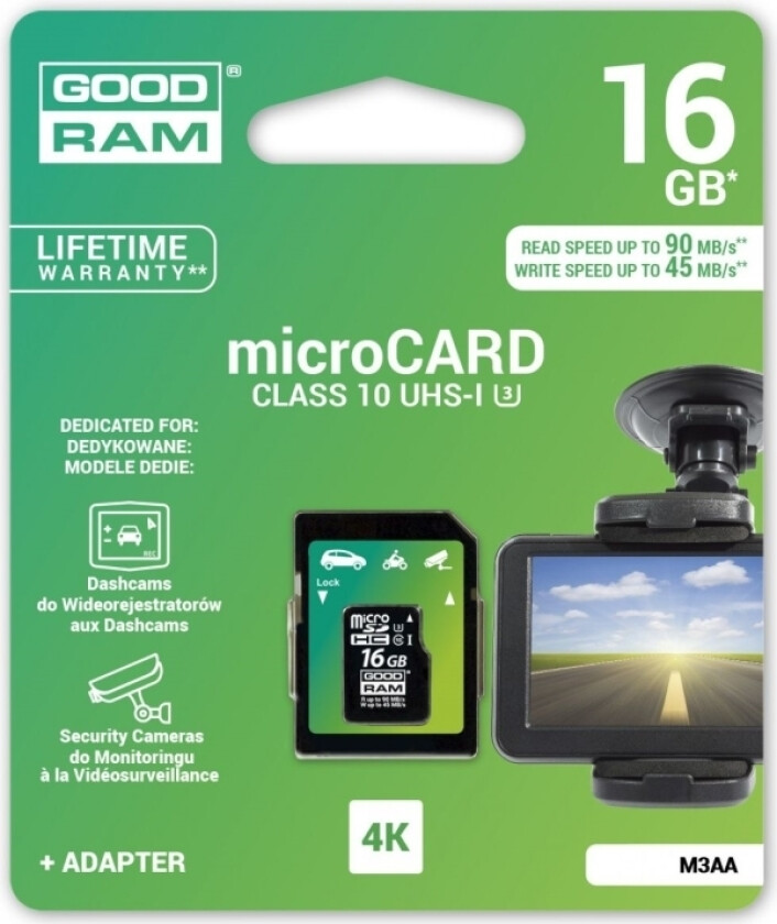 Karta Goodram Microsdhc 16 Gb Class 10 (M3aa-0160R11-Dd)