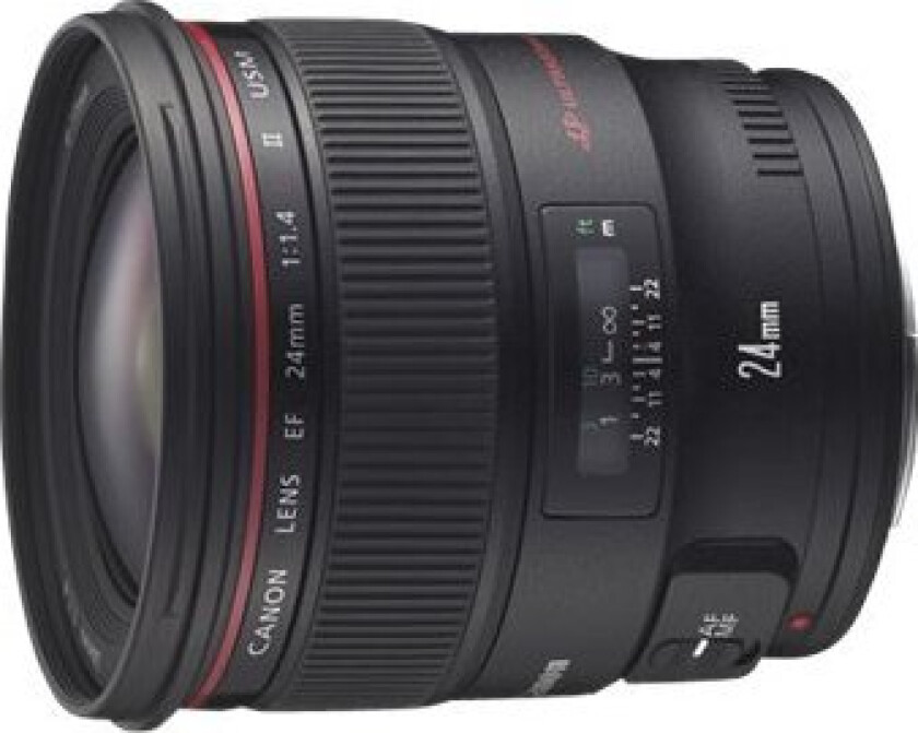 Ef - Vidvinkelobjektiv - 24 Mm - F/1.4 L Ii Usm - Ef - For Eos 1000, 1D, 50, 500, 5D, 7D, Kiss F, Kiss X2, Kiss X3, Rebel T1i, Rebel Xs,