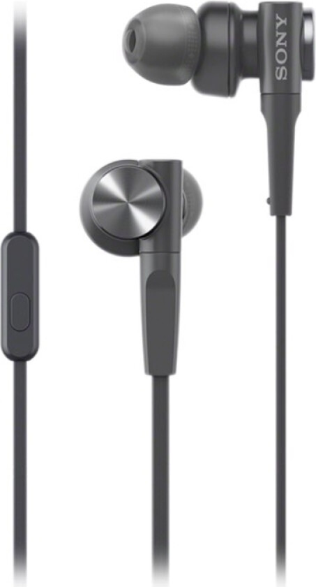 Mdr-Xb55ap - Ørepropper Med Mikrofon - I Øret - Kablet - 3,5 Mm Jakk - Svart