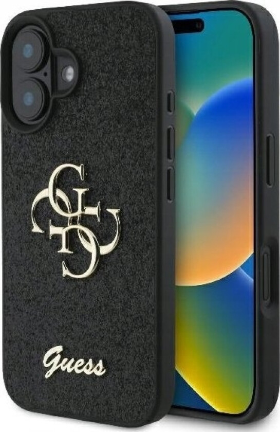 Guhcp16mhg4sgk Iphone 16 Plus 6.7" Czarny/Black Hardcase Fixed Glitter Big 4G