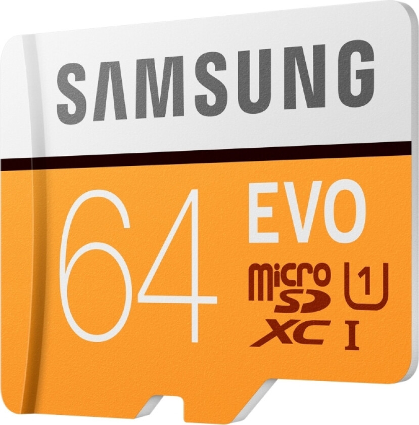 Evo Mb-Mp64ha - Flashminnekort (Microsdxc Til Sd-Adapter Inkludert) - 64 Gb - Uhs-I U3 / Class10 - Microsdxc Uhs-I