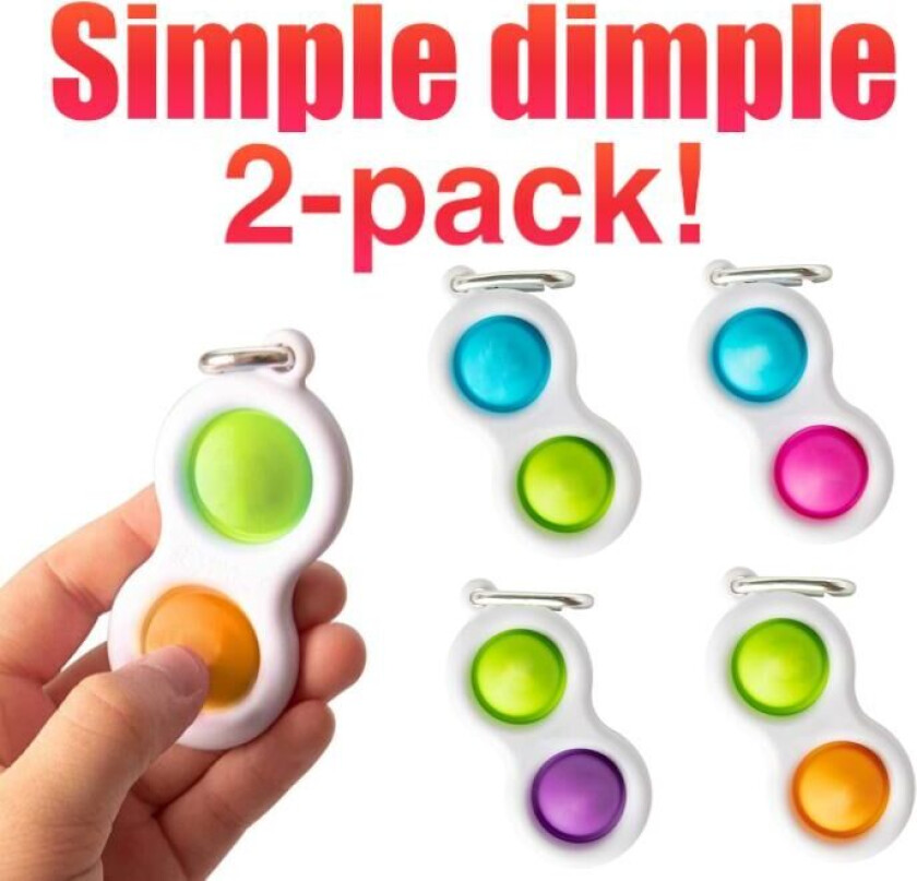 2st Simple dimple, MINI Pop it Fidget Finger Toy / Leksak- CE