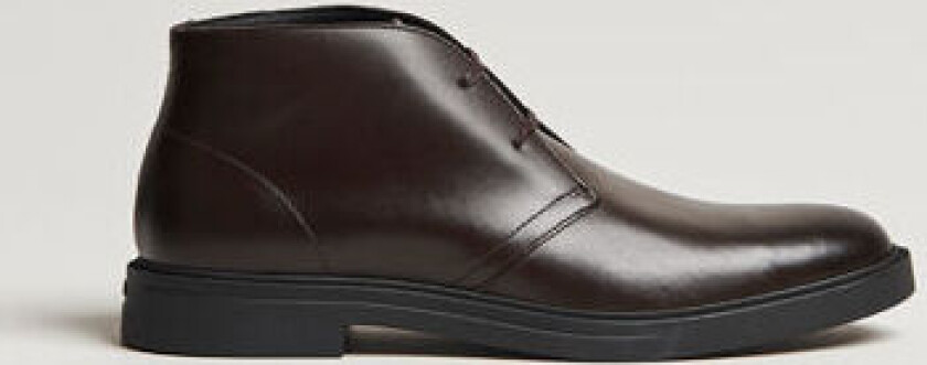 Boss BLACK Calev Leather Chukka Boot Dark Brown