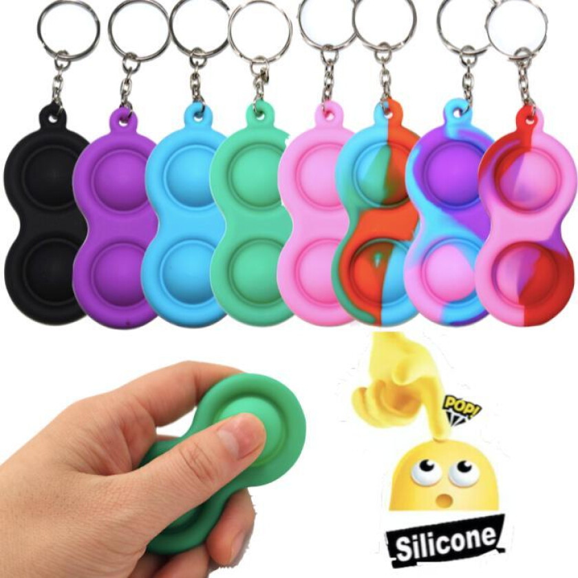 Simple dimple, MINI Pop it Fidget Finger Toy - Nyckelring