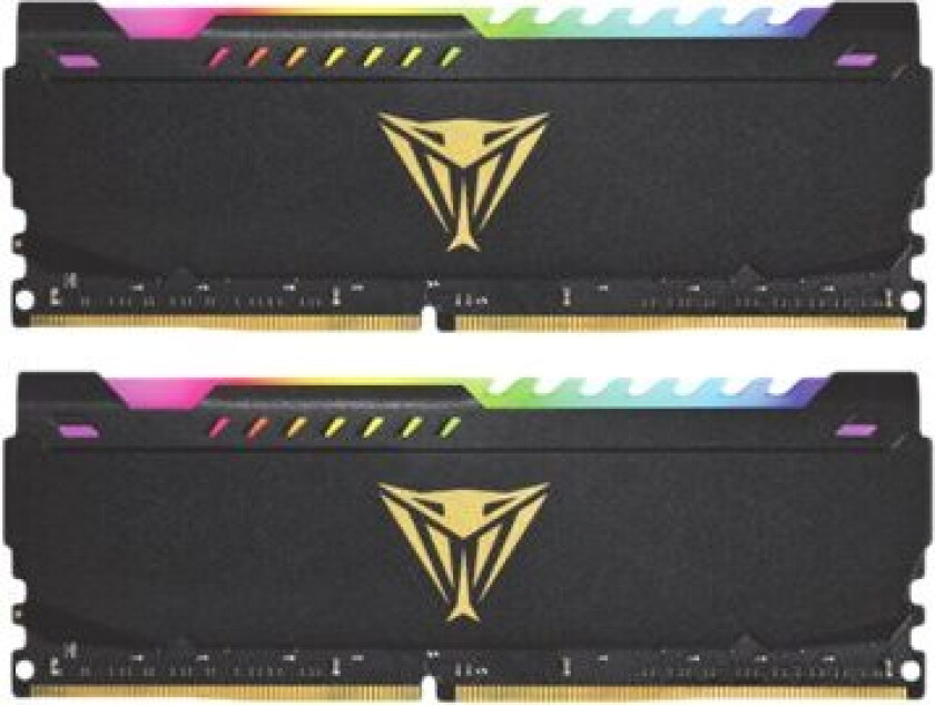 Patriot Viper Steel Rgb - Ddr4 - Sett - 32 Gb: 2 X 16 Gb - Dimm 288-Pin - 3600 Mhz / Pc4-28800 - Cl18 - 1.35 V - Ikke-Bufret - Ikke-Ecc - Svart