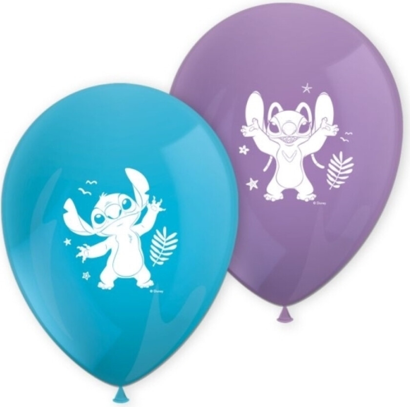 Stitch &Amp Angel Disney Balloon 8Pcs