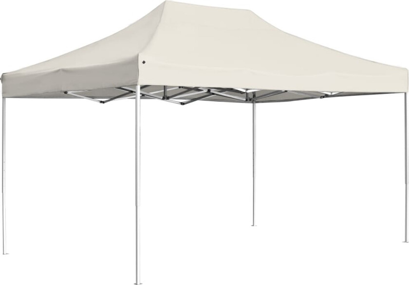 Profesjonelt foldbart festtelt aluminium 4,5x3 m krem