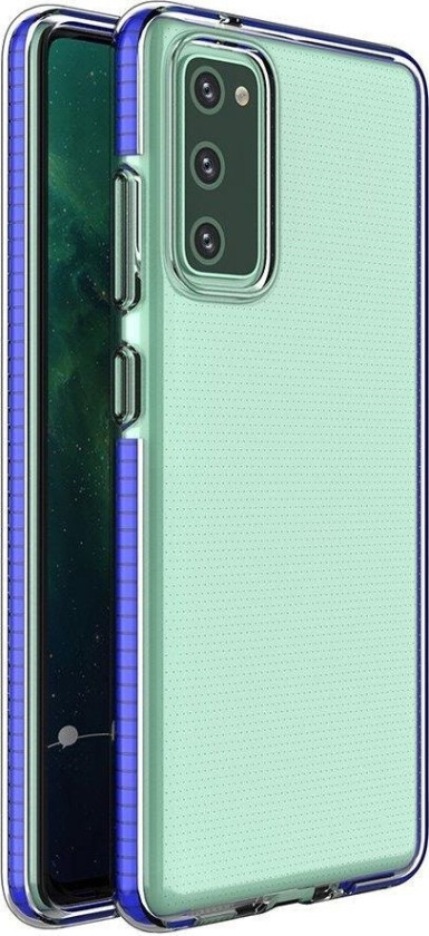 Spring Case Cover Gel Case Med Fargerik Ramme For Samsung Galaxy A72 4G Mørkeblå
