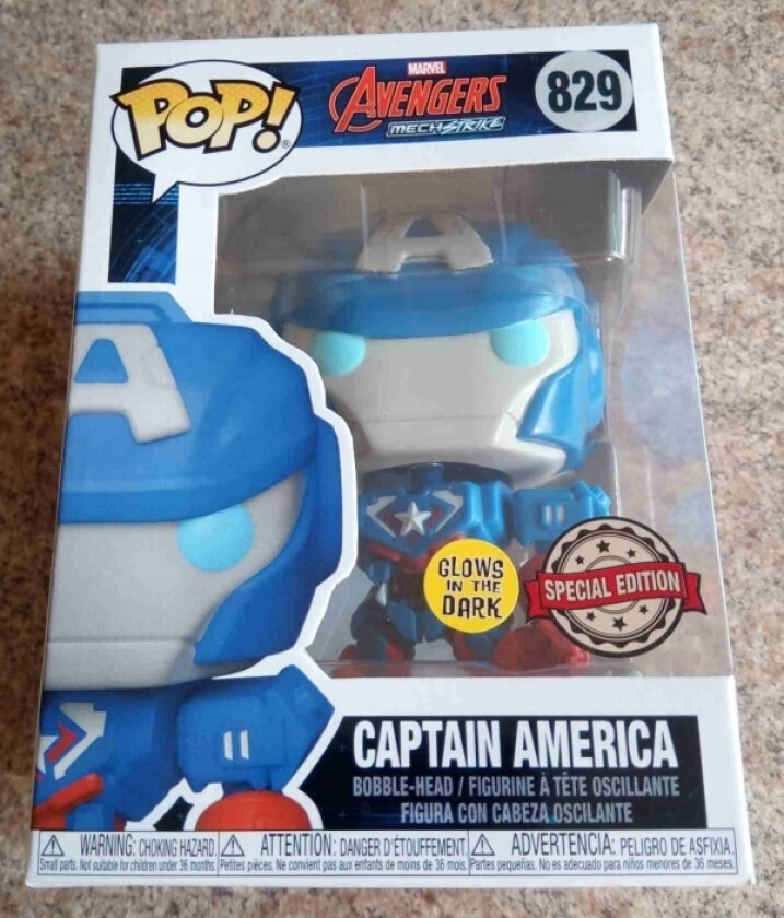 Funko Pop! 829: Marvel Mech Strike - Captain America (Fye Exclusive)