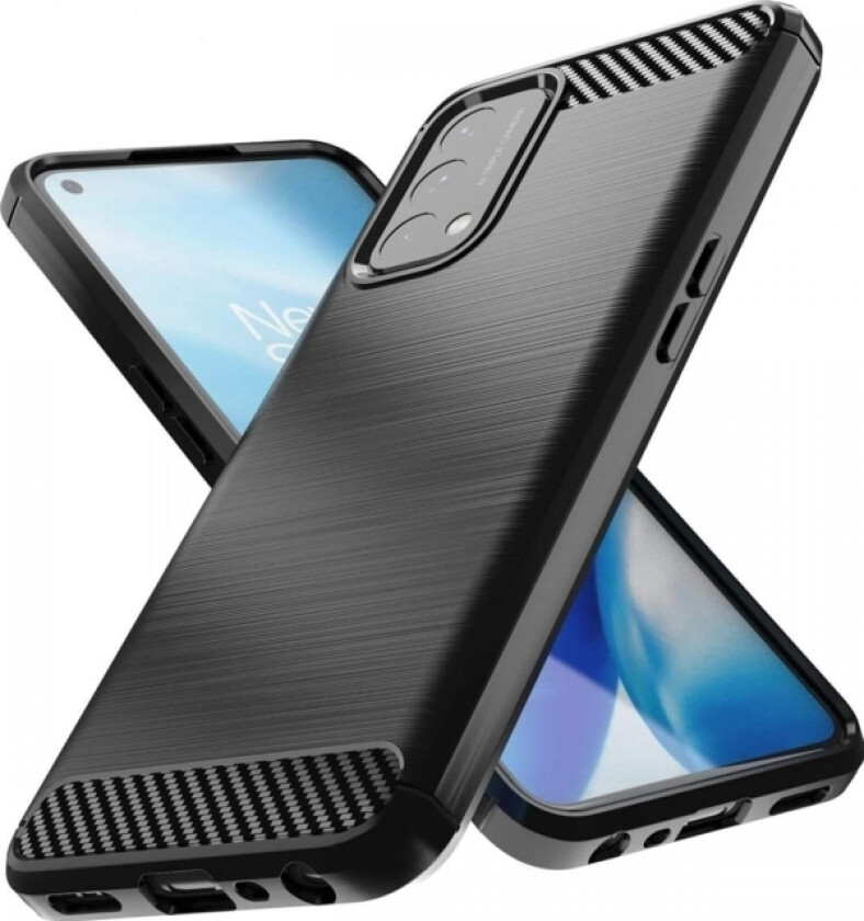 Carbon Case Fleksibelt Deksel Til Oneplus Nord N200 5G Svart