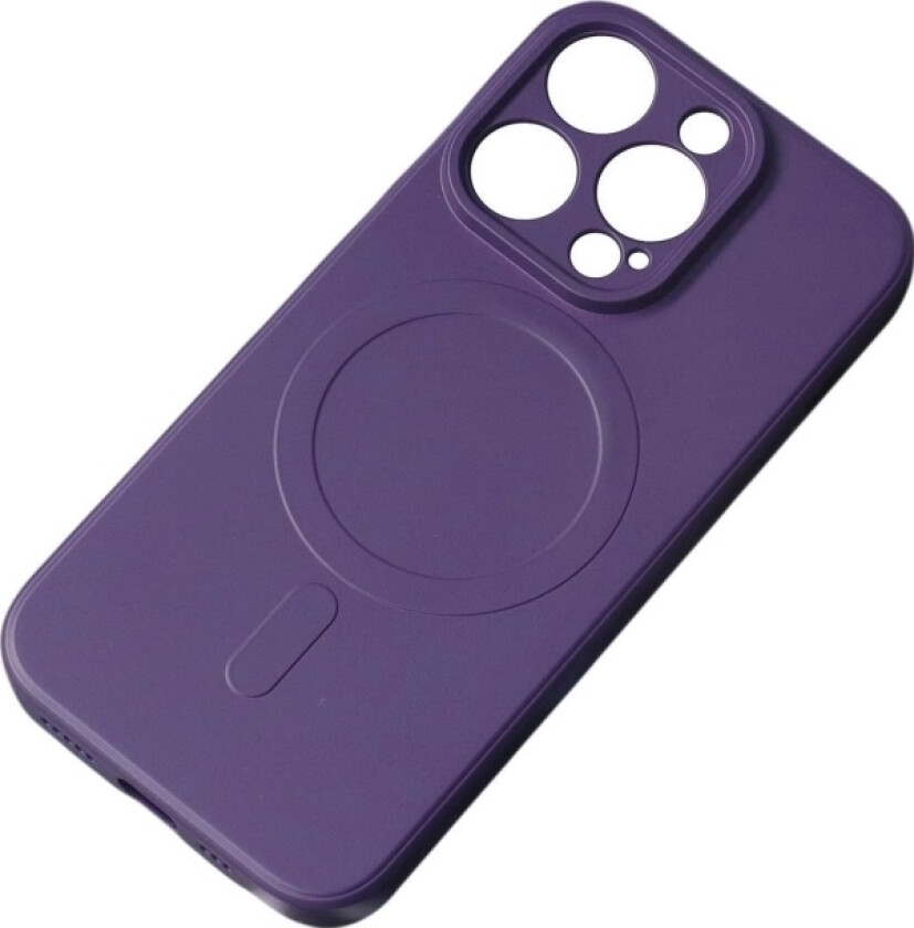 Magsafe-Kompatibelt Silikondeksel Til Iphone 15 Plus Silikondeksel - Lilla