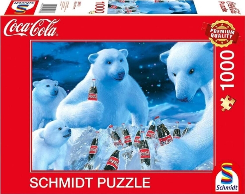 Schmidt Games Puzzle Pq 1000 Coca-Cola Isbjørn G3