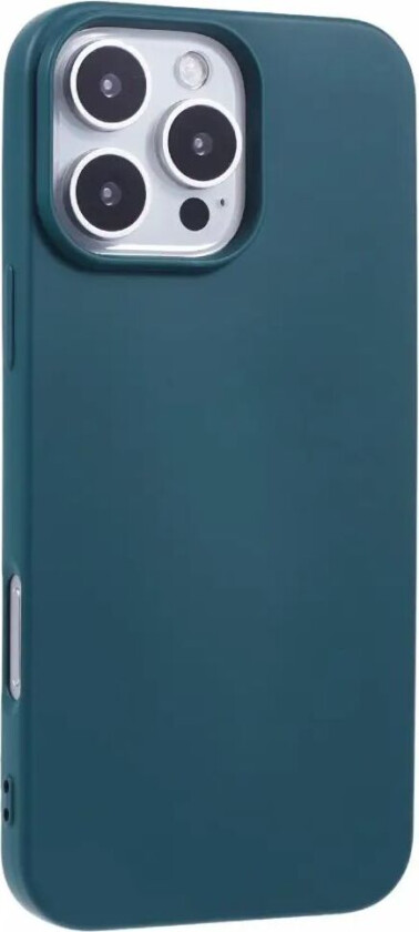 iPhone 16 Pro Matt Fleksibelt Plast Deksel - Mørk Grønn