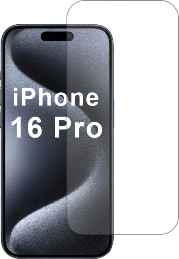 iPhone 16 Pro Skjermbeskyttelse 2.5D Herdet Glass - Case Friendly - Gjennomsiktig