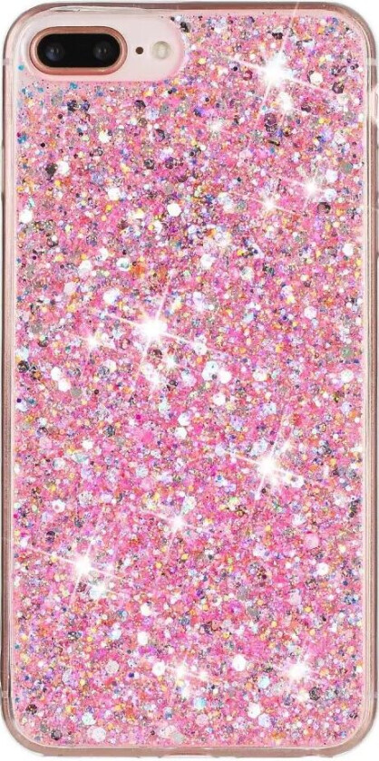 iPhone 8 Plus / 7 Plus / 6 (s) Plus Glitter Deksel - Pink