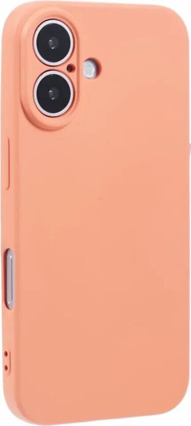 iPhone 16 Matt Fleksibelt Plast Deksel - Oransje
